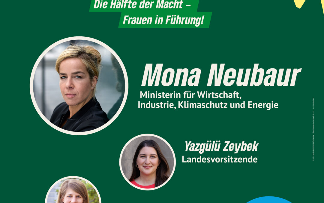 Podiumsgespräch mit Mona Neubaur am 8. März in Schwelm