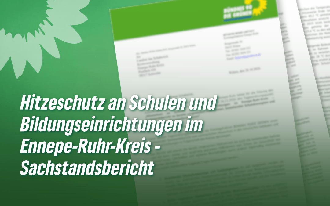 Titelbild Antrag Hitzeschutz an Schulen und Bildungseinrichtungen im Ennepe-Ruhr-Kreis